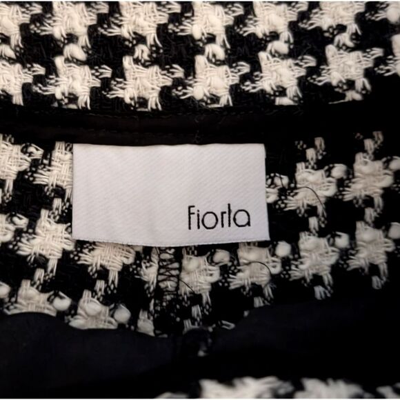 Fiorla Houndstooth Wide Leg High Waisted Pants - Size S - Picture 5 of 5